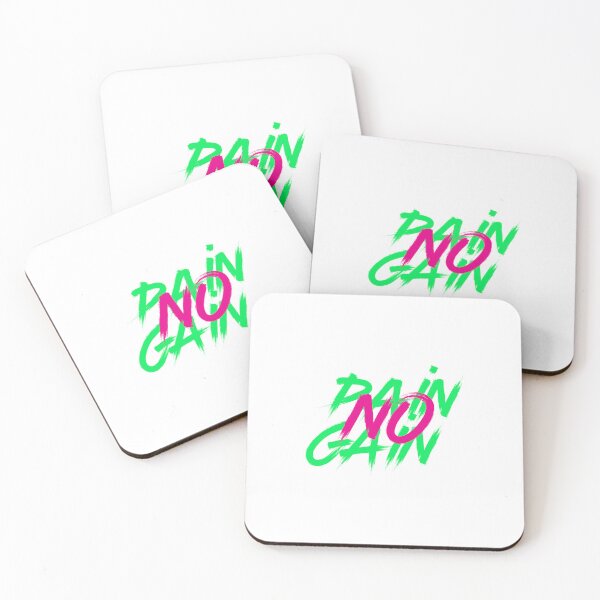 Item preview, No Pain No Gain - Uplifting Quotes designed and sold by typoinspired.