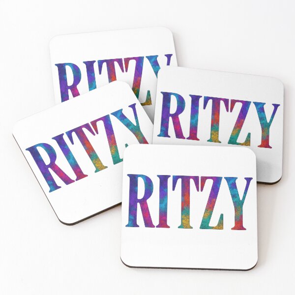 Item preview, RITZY - Loud Luxury in One Word designed and sold by POD DYNASTY | Original Print On Demand T-Shirt Graphics.