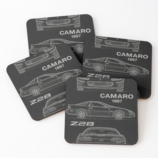 Item preview, 1997 Camaro Z28 Blueprint – Chalk Line Muscle Car Illustration designed and sold by TheArtOfCar.