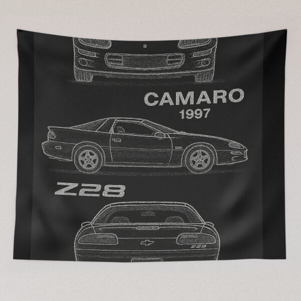 Item preview, 1997 Camaro Z28 Blueprint – Chalk Line Muscle Car Illustration designed and sold by TheArtOfCar.