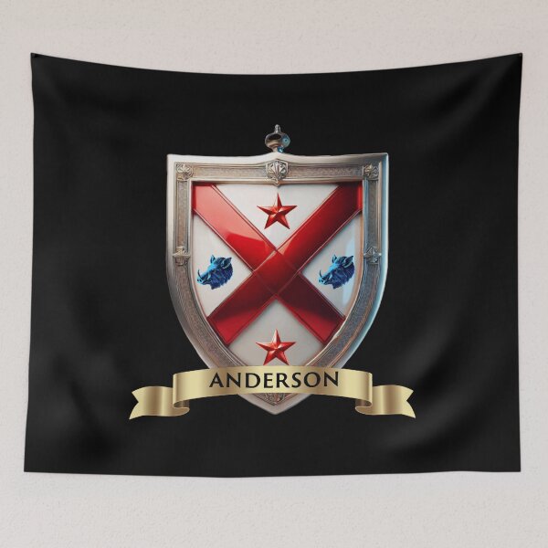 Artikelvorschau, Anderson Scottish Pride Crest Andreaskreuz mit Highland-Herz entworfen und verkauft von Highlandkings.