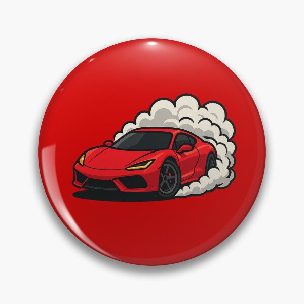 Item preview, Cartoon Red Supercar designed and sold by DriftSupply.