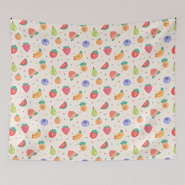 Item preview, Fruit Salad - Tiny cute nostalgic fruits designed and sold by aoyuna.
