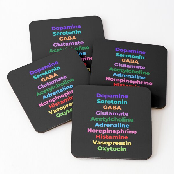 Item preview, Neurotransmitters - Neuroscience, Psychology, Biology, Mind, Brain, Dopamine, Serotonin, Oxytocin, Adrenaline designed and sold by jadedscientist.