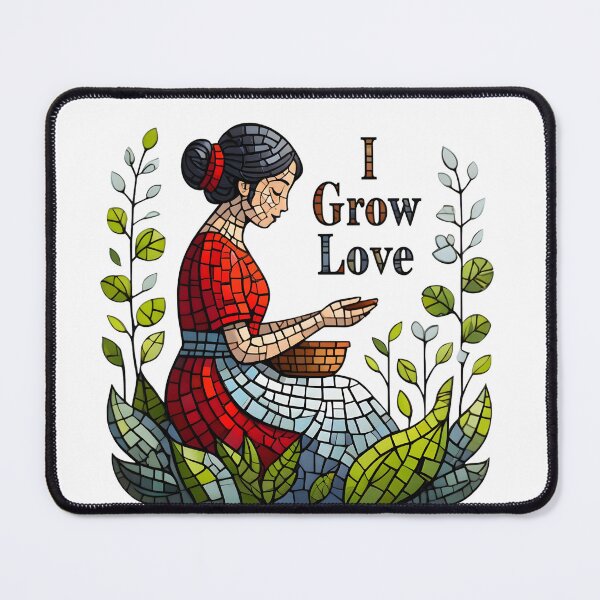 Item preview, I Grow Love – Stained Glass Mother’s Day Mosaic Art designed and sold by AnnDesignStudio.