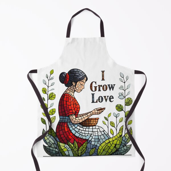 Item preview, I Grow Love – Stained Glass Mother’s Day Mosaic Art designed and sold by AnnDesignStudio.