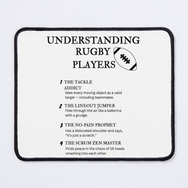 Item preview, Understanding Rugby Players – Funny Mud, Bruises & Chaos Humor designed and sold by PsyFlow35.
