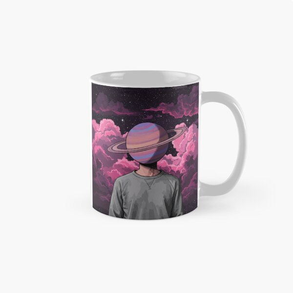 Item preview, Surreal Saturn Head - Cosmic Art Print designed and sold by PhotiniaART.