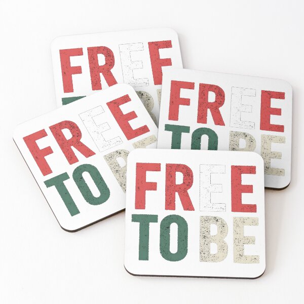 Item preview, Free to Be Vintage Pride Typography Tee designed and sold by Hooodify.