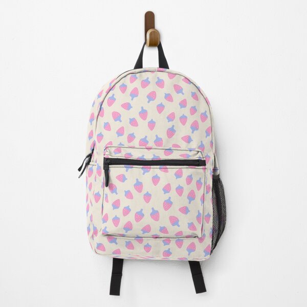 Item preview, Tossed Strawberry Print - Cream White designed and sold by latheandquill.