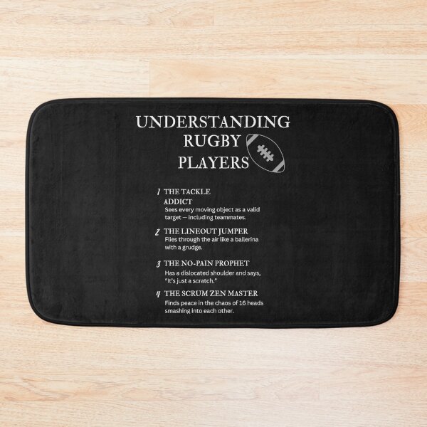 Item preview, Understanding Rugby Players – Funny Mud, Bruises & Chaos Humor – Black designed and sold by PsyFlow35.