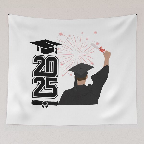 Item preview, Class of 2025 Male Graduate Celebration – Fireworks & Diploma designed and sold by BlesstB.
