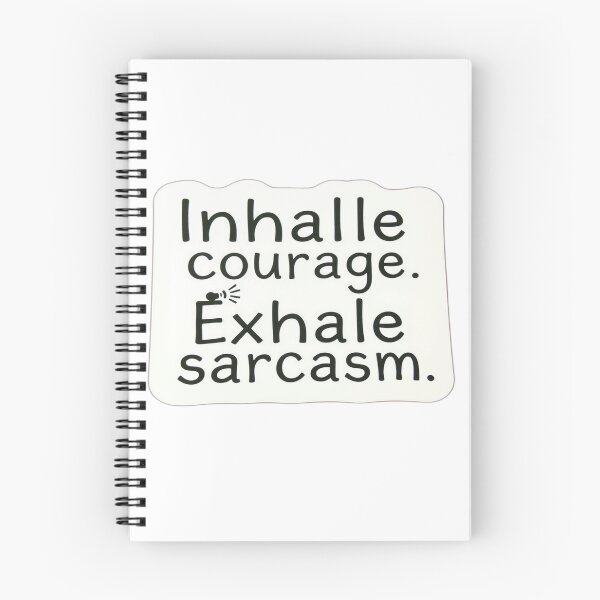 Item preview, Breathe In Boldness – Sarcastic Affirmation Sticker designed and sold by Digital Artisan.