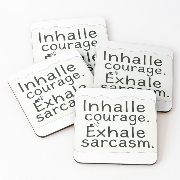 Item preview, Breathe In Boldness – Sarcastic Affirmation Sticker designed and sold by Digital Artisan.