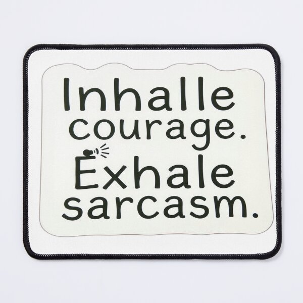 Item preview, Breathe In Boldness – Sarcastic Affirmation Sticker designed and sold by Digital Artisan.