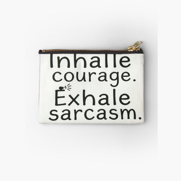 Item preview, Breathe In Boldness – Sarcastic Affirmation Sticker designed and sold by Digital Artisan.