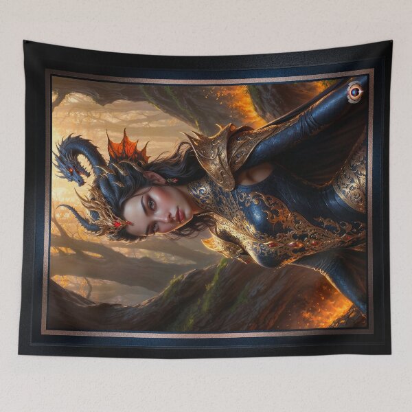 Item preview, Portrait Of The Dragon Fire Queen Xzelia Verelsa Stunning AI Concept Art by Xzendor7 designed and sold by Xzendor7 Digital Art Creations.