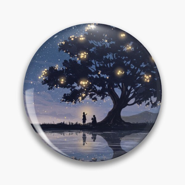 Item preview, Dreamy Nightscape - Enchanted Tree Reflection Art designed and sold by PhotiniaART.