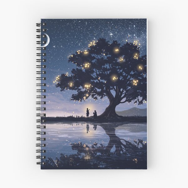 Item preview, Dreamy Nightscape - Enchanted Tree Reflection Art designed and sold by PhotiniaART.