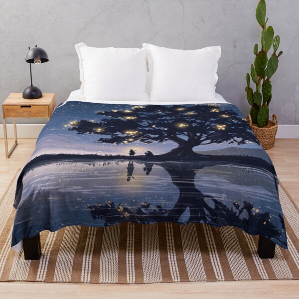 Item preview, Dreamy Nightscape - Enchanted Tree Reflection Art designed and sold by PhotiniaART.