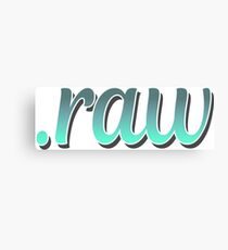 .raw Canvas Print