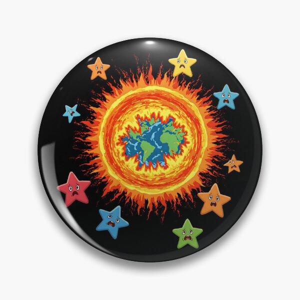Item preview, Cartoon End Of The World Sun Engulfs Earth  designed and sold by SurrealArtSzysz.