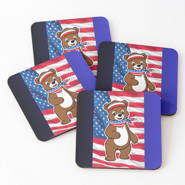 Item preview, Smiling Patriotic Bear Design designed and sold by Pigmentra.