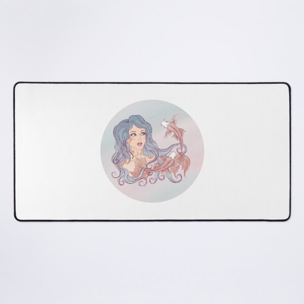 Item preview, Pisces Zodiac Sign Art – Pisces Woman Astrology Illustration designed and sold by Midnight789.