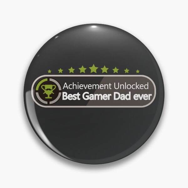 Item preview, achievement unlocked best gamer dad ever designed and sold by samuzai.