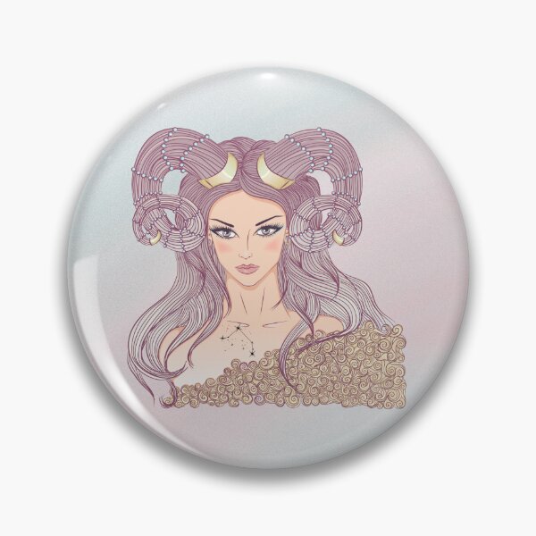 Item preview, Aries Zodiac Sign Art – Aries Woman Astrology Illustration designed and sold by Midnight789.