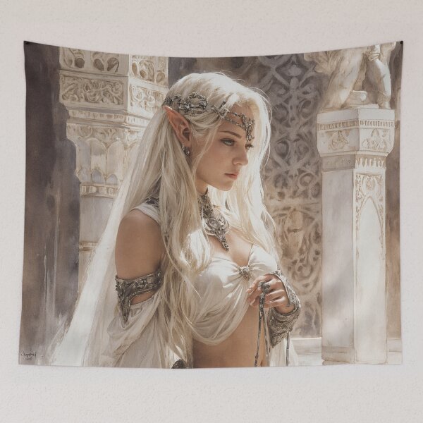 Item preview, The Elven Veil of Solitude designed and sold by oanaunciuleanu.