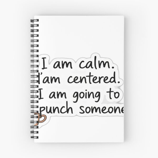 Item preview, Calm Centered Violent – Funny Affirmation Sticker designed and sold by Digital Artisan.