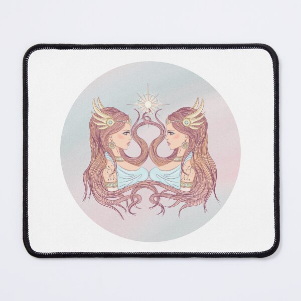 Item preview, Gemini Zodiac Sign Art – Gemini Woman Astrology Illustration designed and sold by Midnight789.