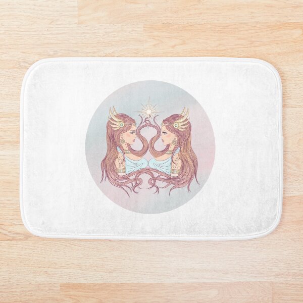 Item preview, Gemini Zodiac Sign Art – Gemini Woman Astrology Illustration designed and sold by Midnight789.