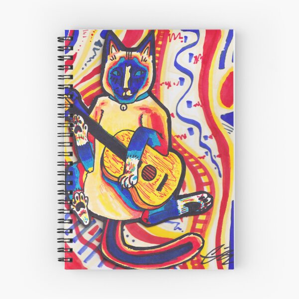 Item preview, Siamese Cat playing Guitar on Catnip designed and sold by Bearwizzard.