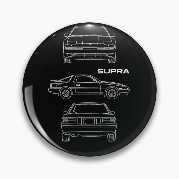Item preview, 1986 Toyota Supra MK3 Blueprint Line Art – Retro JDM Car Technical Drawing designed and sold by TheArtOfCar.