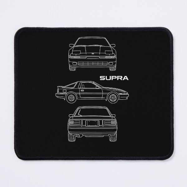Item preview, 1986 Toyota Supra MK3 Blueprint Line Art – Retro JDM Car Technical Drawing designed and sold by TheArtOfCar.