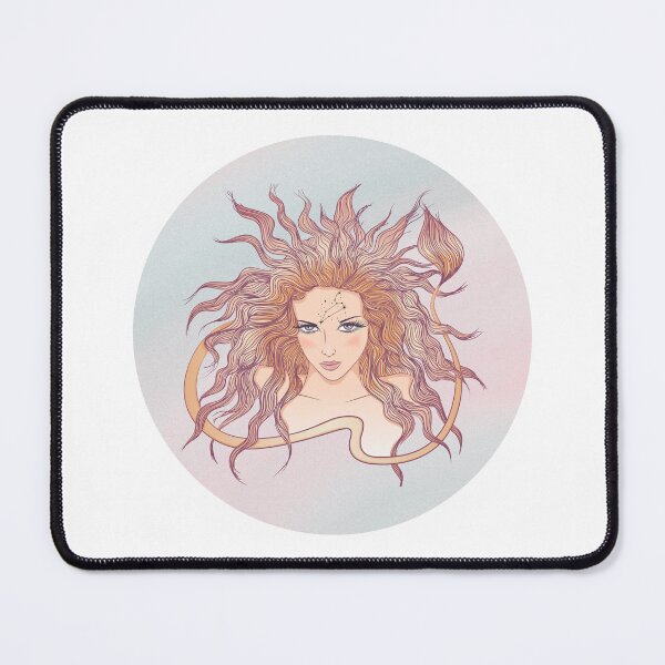 Item preview, Leo Zodiac Sign Art – Leo Woman Astrology Illustration designed and sold by Midnight789.
