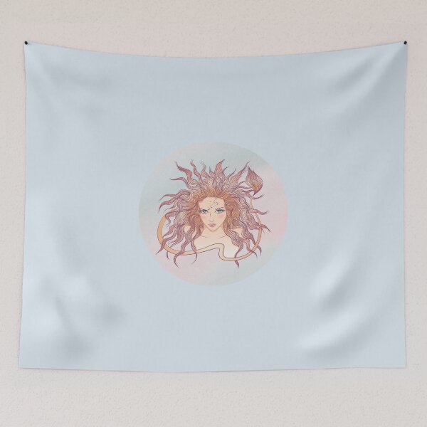 Item preview, Leo Zodiac Sign Art – Leo Woman Astrology Illustration designed and sold by Midnight789.
