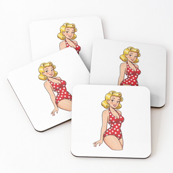 Item preview, Retro Beauty in Polka Dots designed and sold by KasiaRawska.