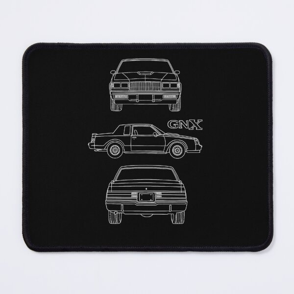 Item preview, 1987 Buick GNX Blueprint Line Art – Retro Muscle Car Technical Drawing designed and sold by TheArtOfCar.