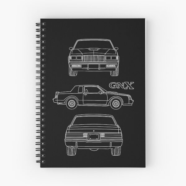Item preview, 1987 Buick GNX Blueprint Line Art – Retro Muscle Car Technical Drawing designed and sold by TheArtOfCar.