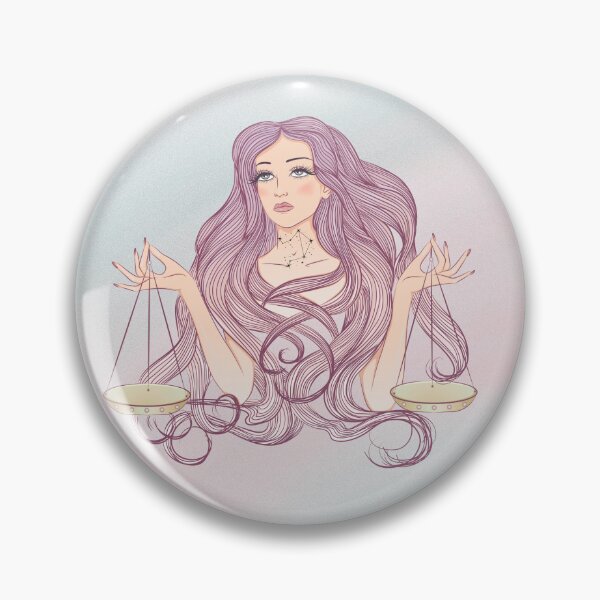 Item preview, Libra Zodiac Sign Art – Libra Woman Astrology Illustration designed and sold by Midnight789.