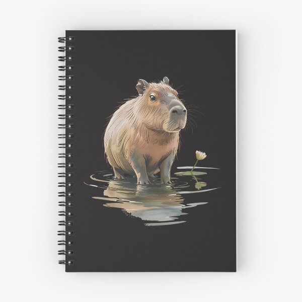Item preview, Peaceful Capybara In Water:  Cute Wildlife Illustration For Calm Nature Lovers designed and sold by elynne9.