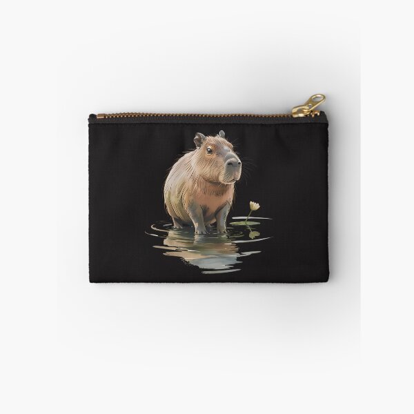 Item preview, Peaceful Capybara In Water:  Cute Wildlife Illustration For Calm Nature Lovers designed and sold by elynne9.