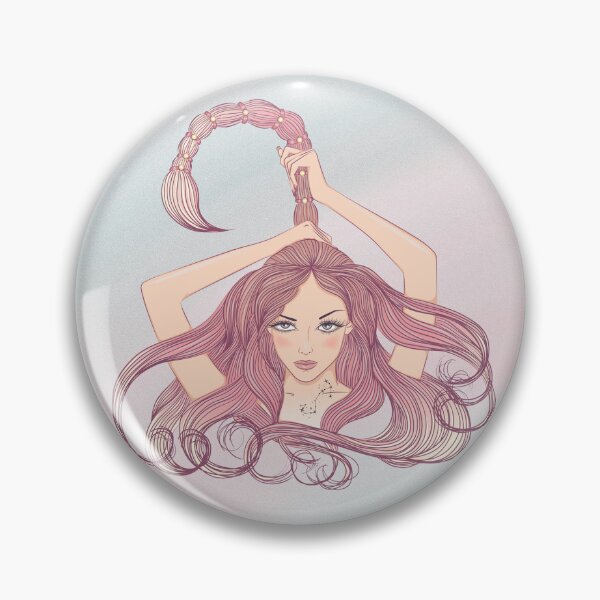 Item preview, Scorpio Zodiac Sign Art – Scorpio Woman Astrology Illustration designed and sold by Midnight789.