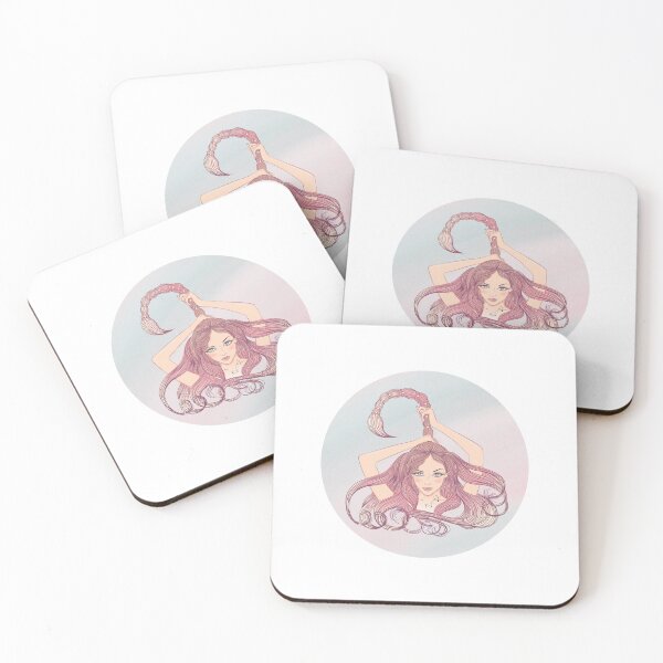 Item preview, Scorpio Zodiac Sign Art – Scorpio Woman Astrology Illustration designed and sold by Midnight789.