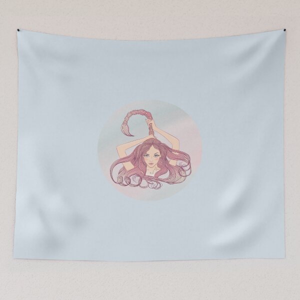 Item preview, Scorpio Zodiac Sign Art – Scorpio Woman Astrology Illustration designed and sold by Midnight789.