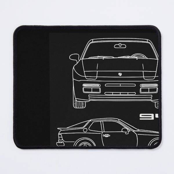 Item preview, 944 Blueprint Line Art – Retro Sports Car Minimalist Design designed and sold by TheArtOfCar.