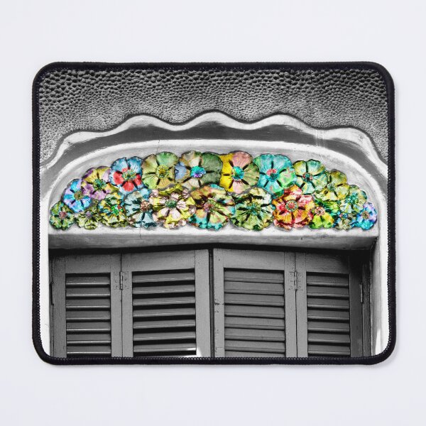 Item preview, floral window frame designed and sold by EmmePonsImages.
